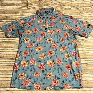 Bad Birdie Floral Golf Polo (Medium)